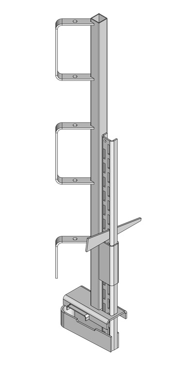 Guide rail clamp