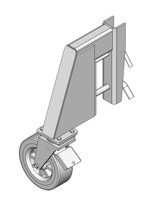 Attachable roller B for single-side frame 4.5