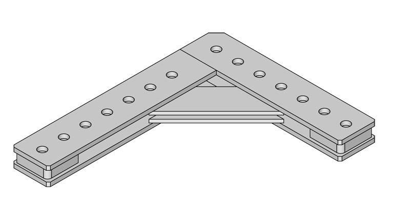Corner connection plate