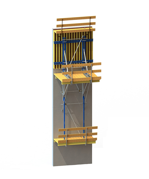 Climbing formwork